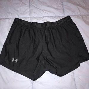 Black underarmour shorts, size medium